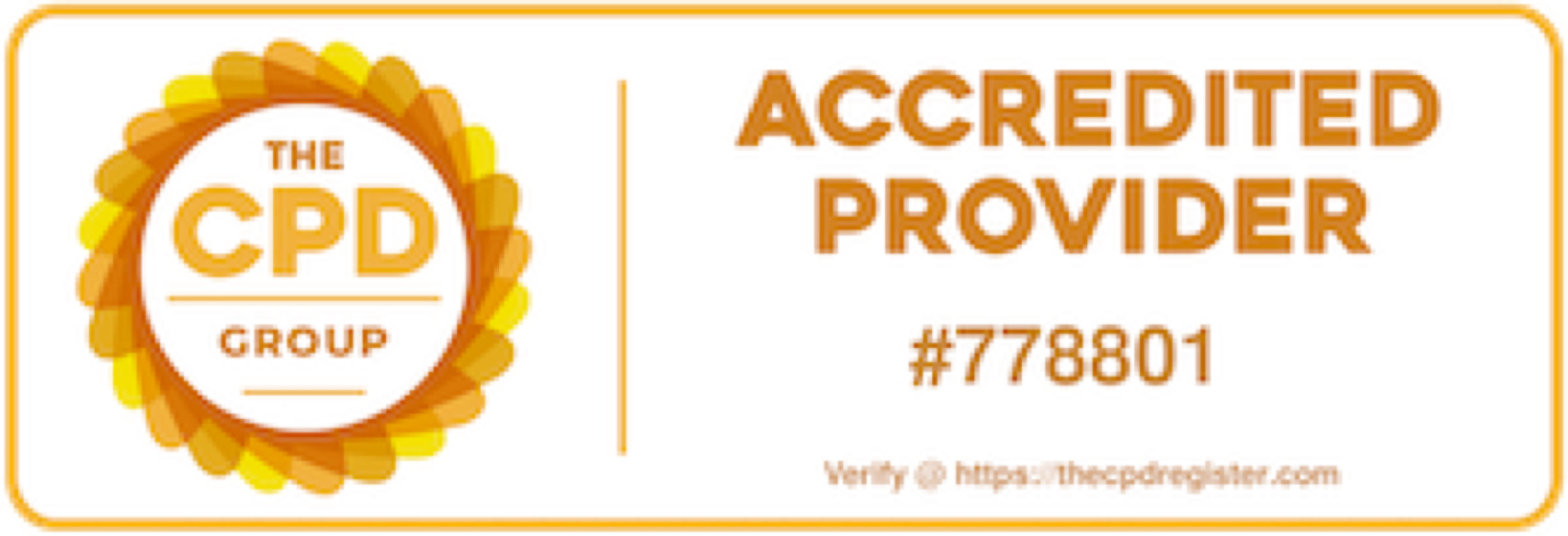 The CPD Group accredited provider #778801